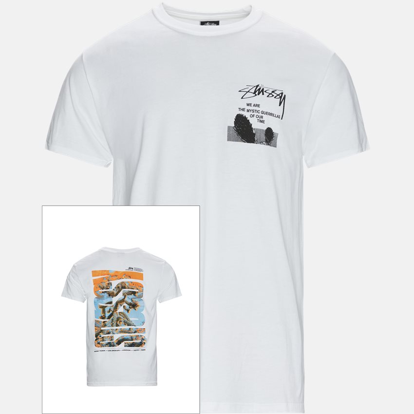 Stüssy T-shirts DESERT SKY TEE 1904706 HVID