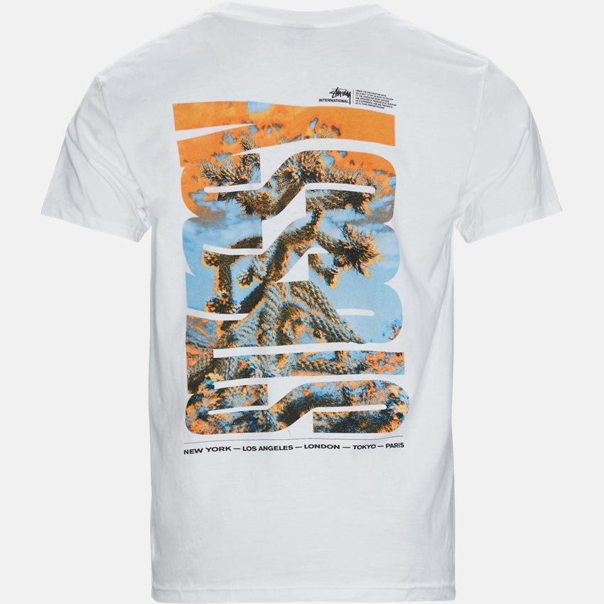 Stüssy T-shirts DESERT SKY TEE 1904706 HVID