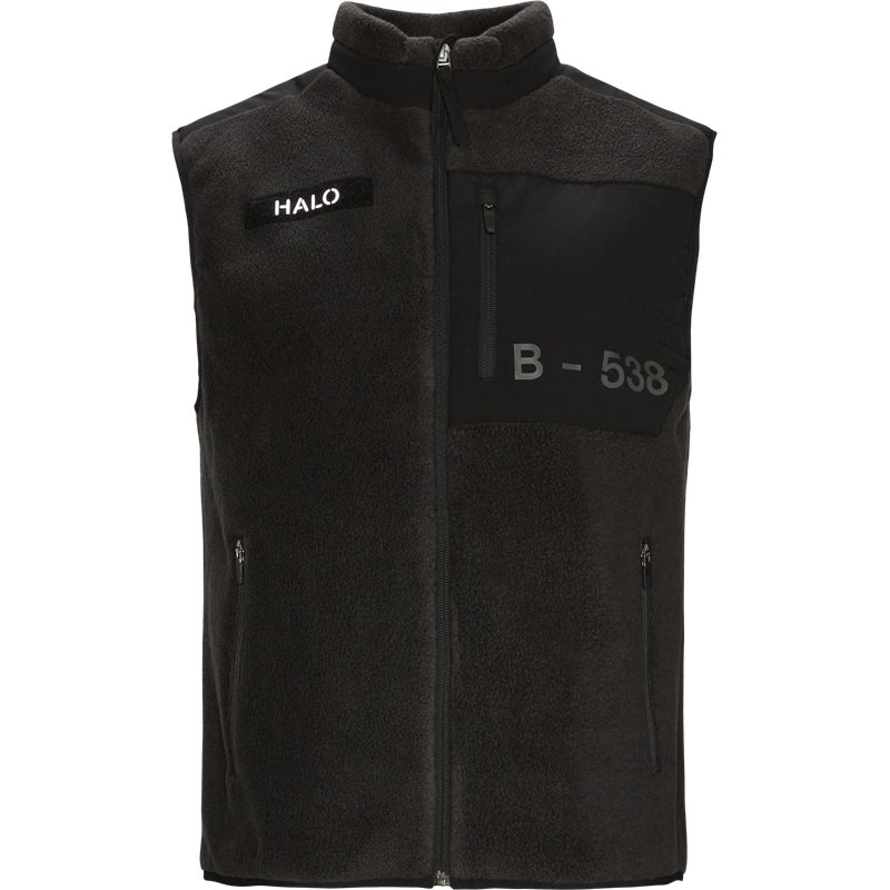 Halo Halo Fleece Vest Sort