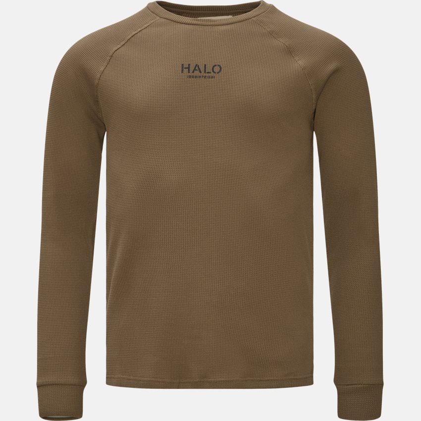 HALO T-shirts WAFFLE LS 610022 KHAKI