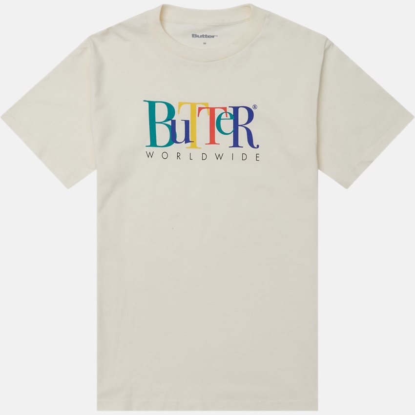 Butter Goods T-shirts JUMBLE TEE CREAM