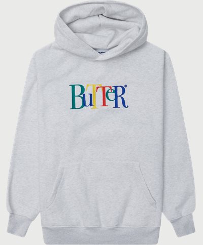 Butter Goods Sweatshirts JUMBLE EMBROIDERED Grey