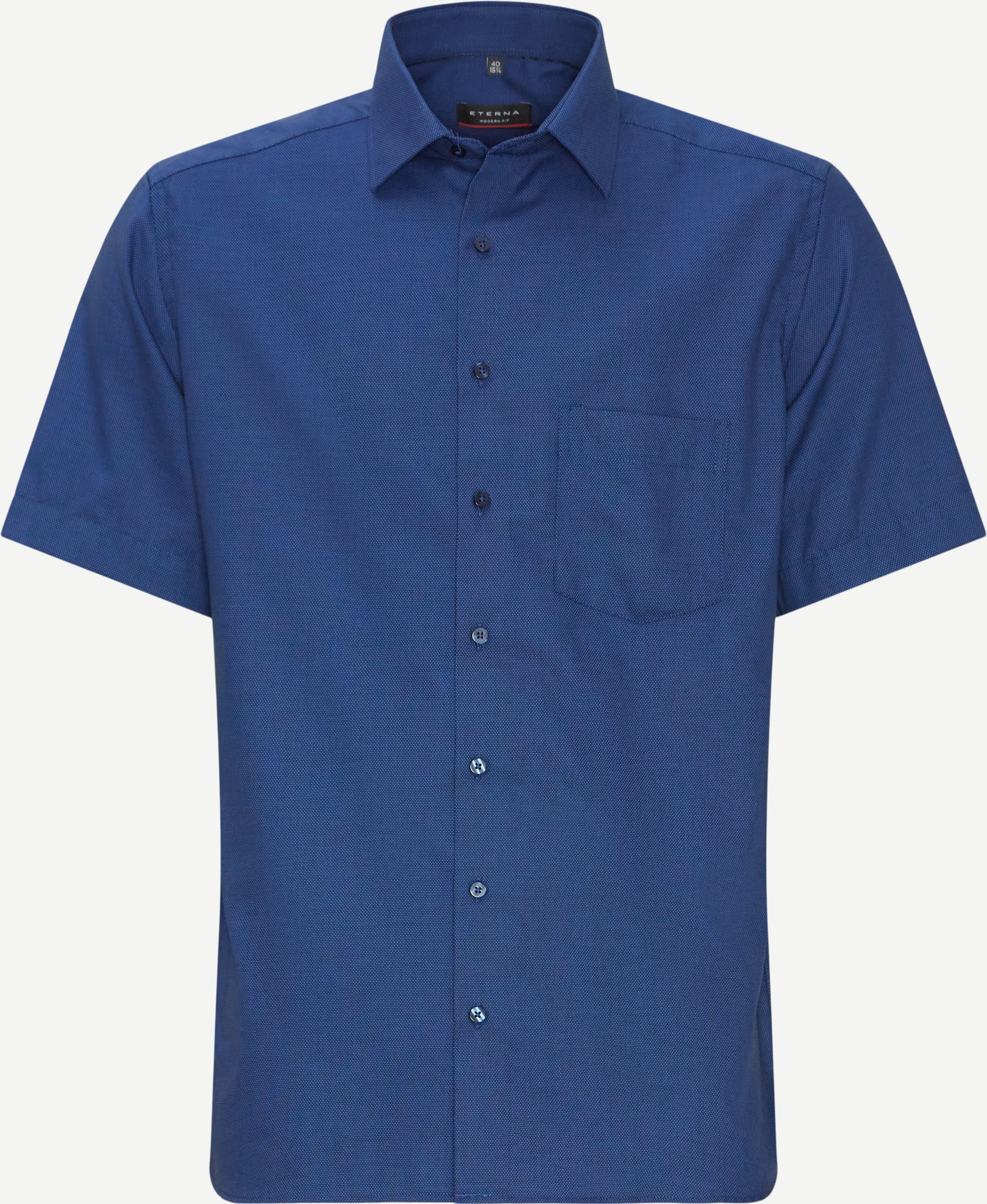 Kortärmade skjortor - Modern fit - Blå