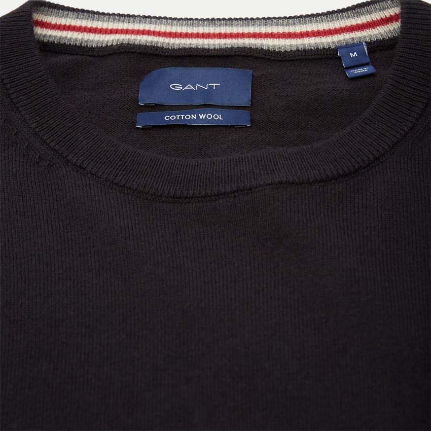 Gant Knitwear COTTON WOOL C-NECK 83101 SORT