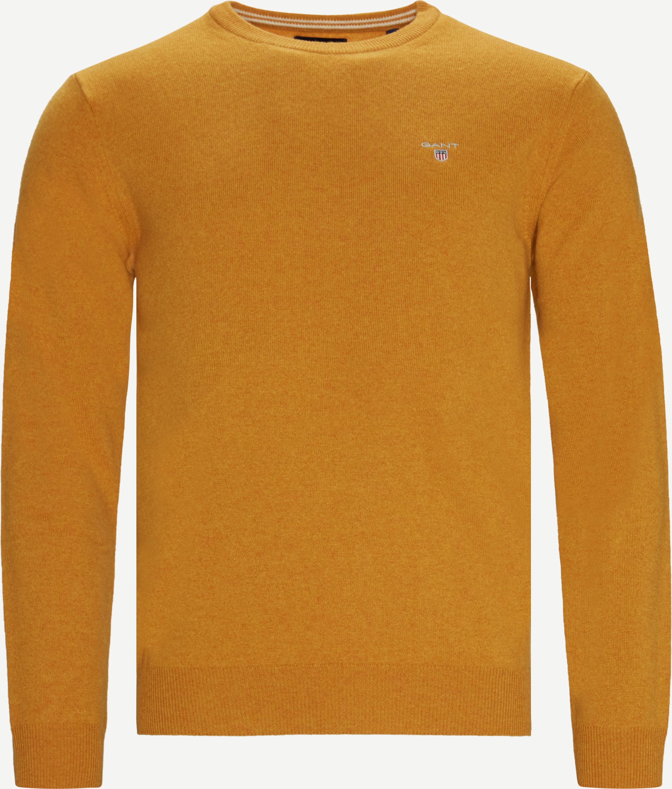 Superfine Lambswool Crewneck Knit - Knitwear - Regular fit - Orange