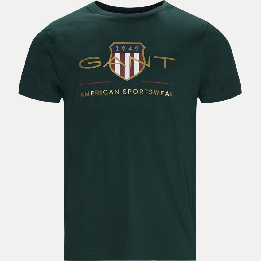 Gant T-shirts D2 ARCHIVE SHIELD SS T-SHIRT 2003099. GRØN