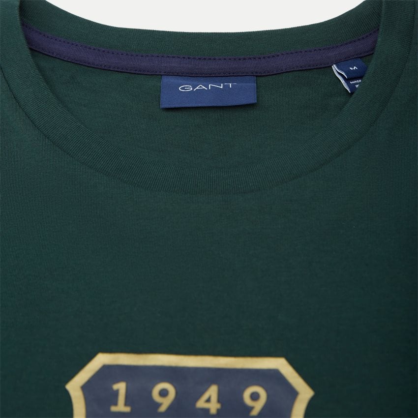 Gant T-shirts D2 ARCHIVE SHIELD SS T-SHIRT 2003099. GRØN