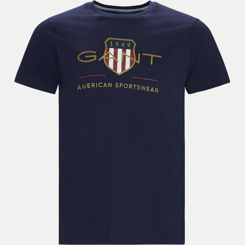 Gant T-shirts D2 ARCHIVE SHIELD SS T-SHIRT 2003099. NAVY