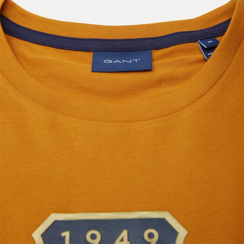 Gant T-shirts D2 ARCHIVE SHIELD SS T-SHIRT 2003099. ORANGE