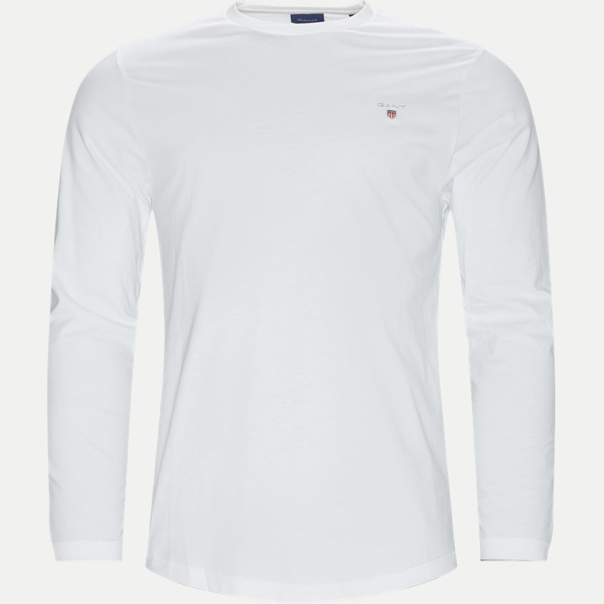 Gant T-shirts ORIGINAL LS T-SHIRT 234502 HVID