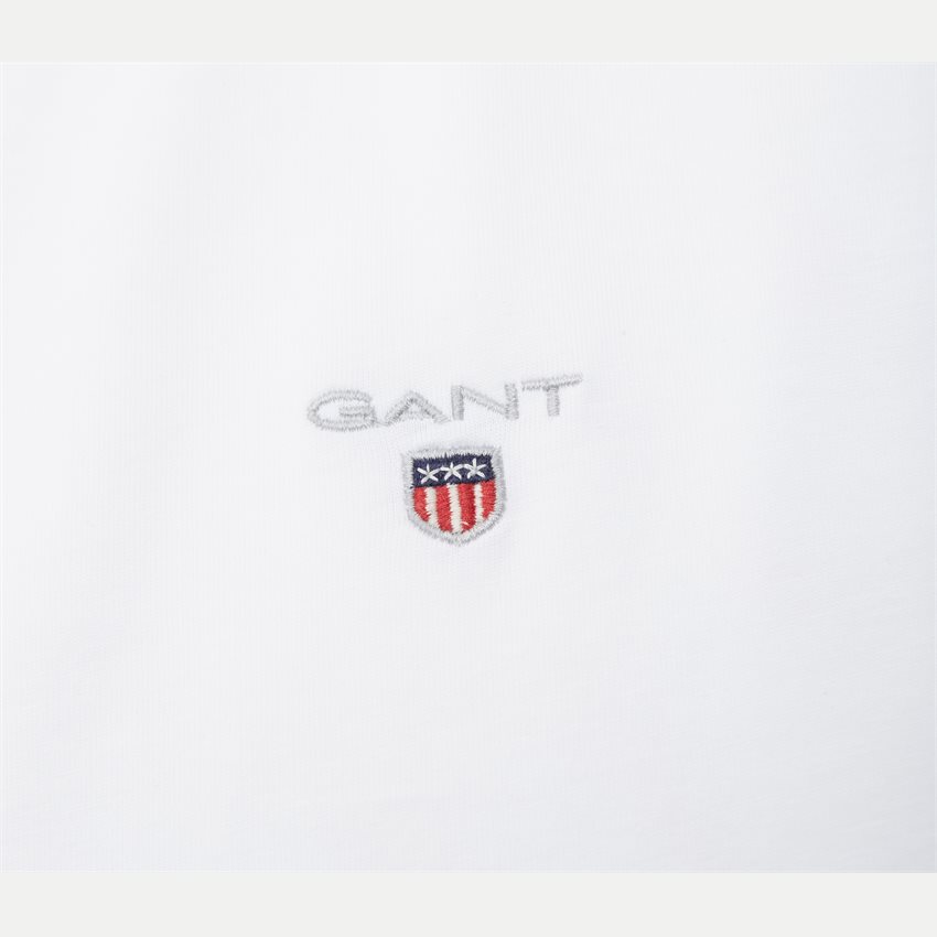 Gant T-shirts ORIGINAL LS T-SHIRT 234502 HVID