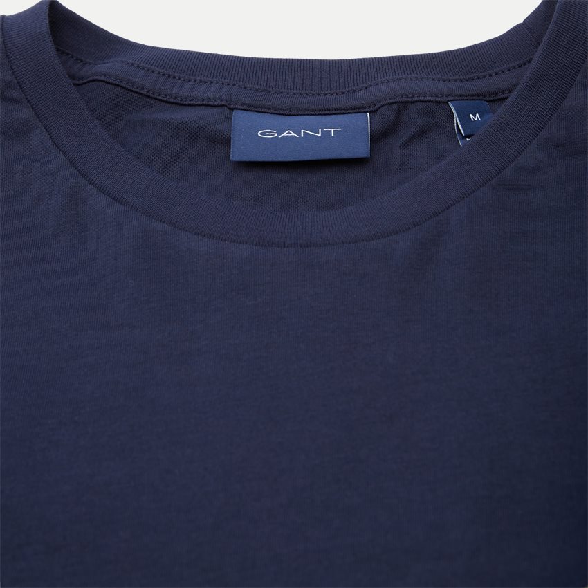Gant T-shirts ORIGINAL LS T-SHIRT 234502 NAVY