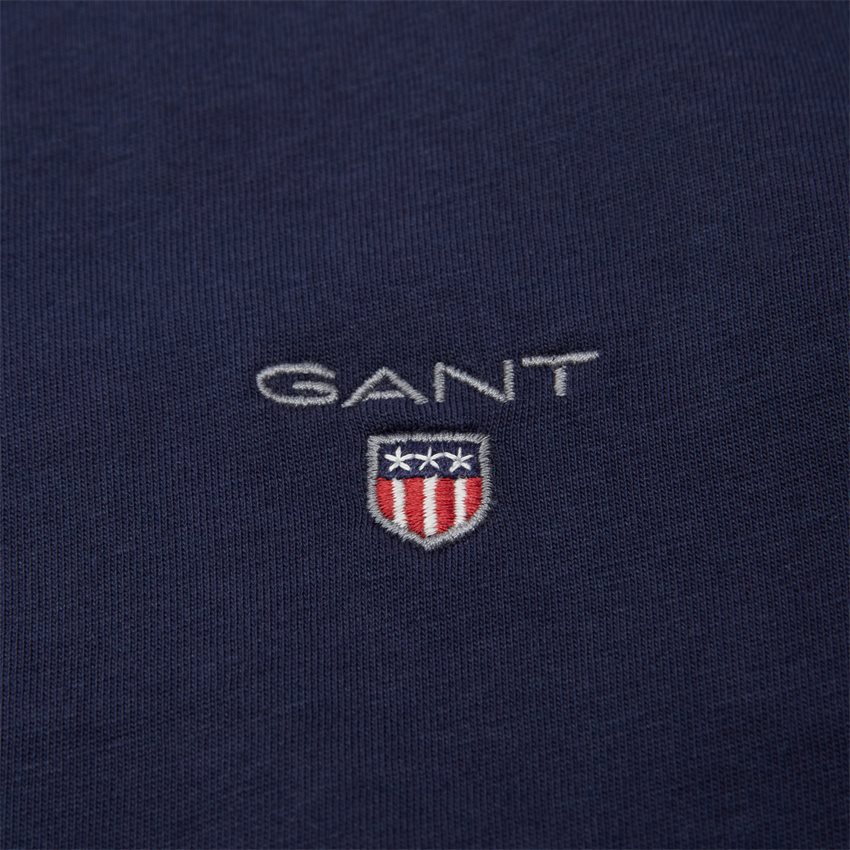 Gant T-shirts ORIGINAL LS T-SHIRT 234502 NAVY