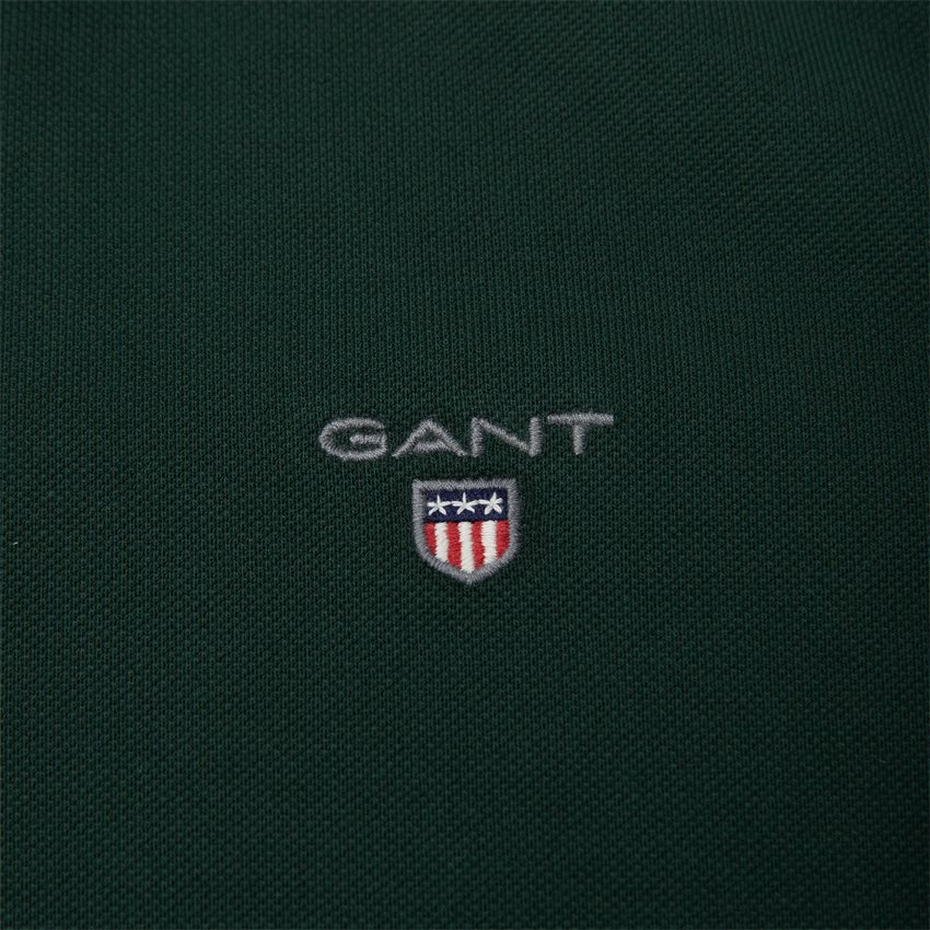 Gant T-shirts ORIGINAL PIQUE SS RUGGER 2201 AW21 GRØN