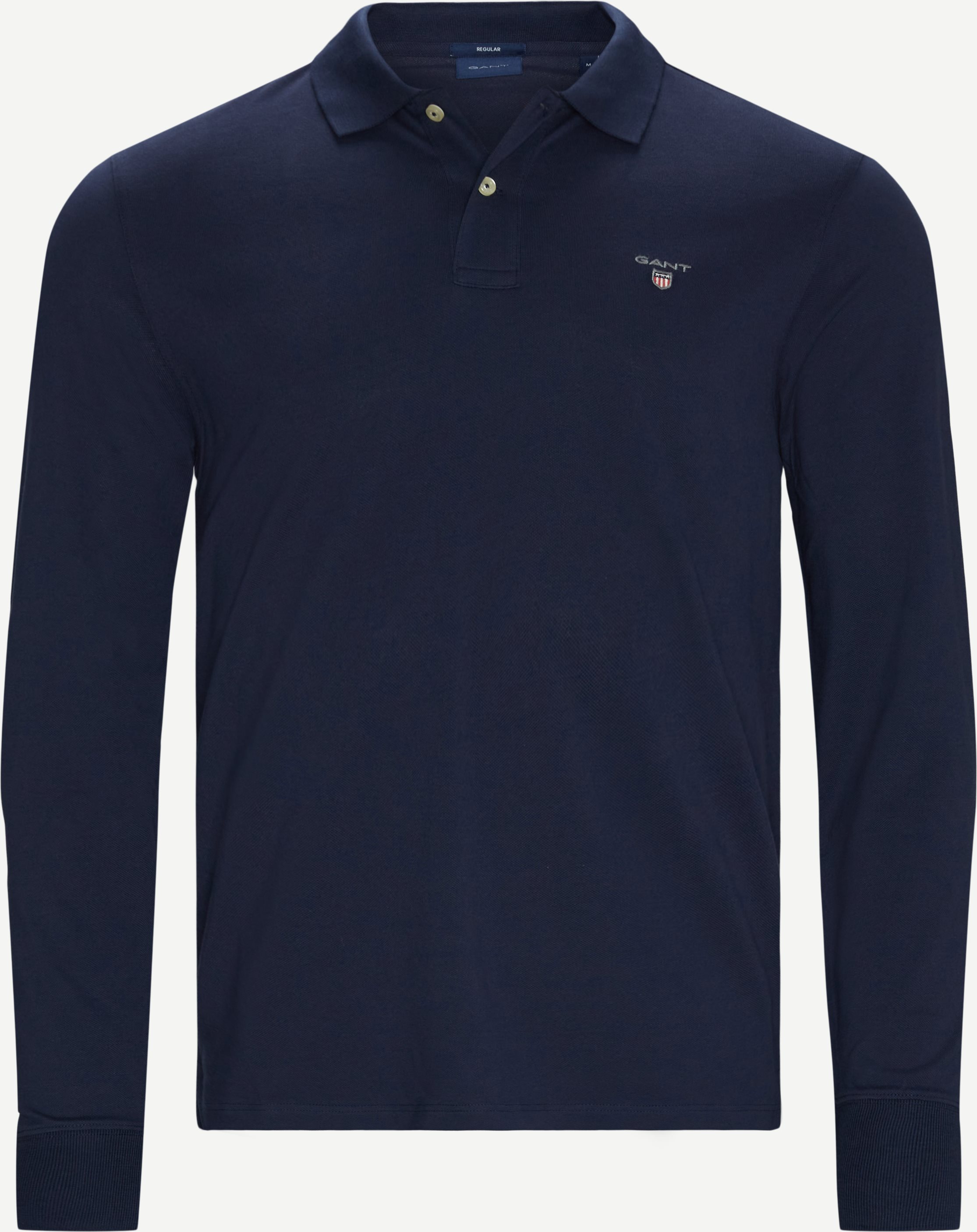 Original Pique Langarm Rugger - T-Shirts - Regular fit - Blau