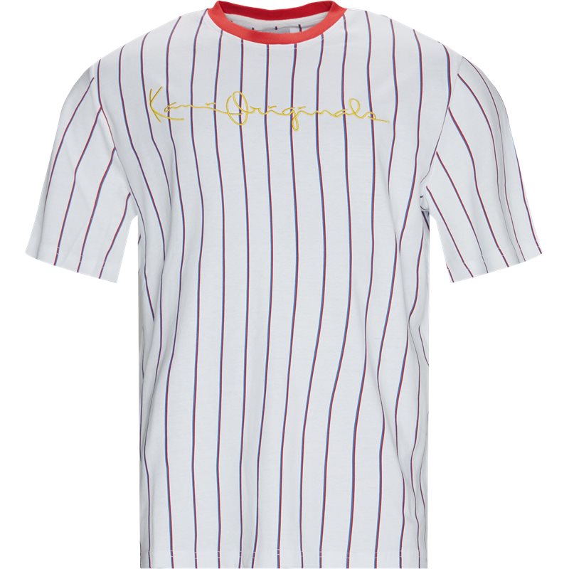 Karl Kani Originals Pinstripe Tee 6030933 T-shirts Hvid