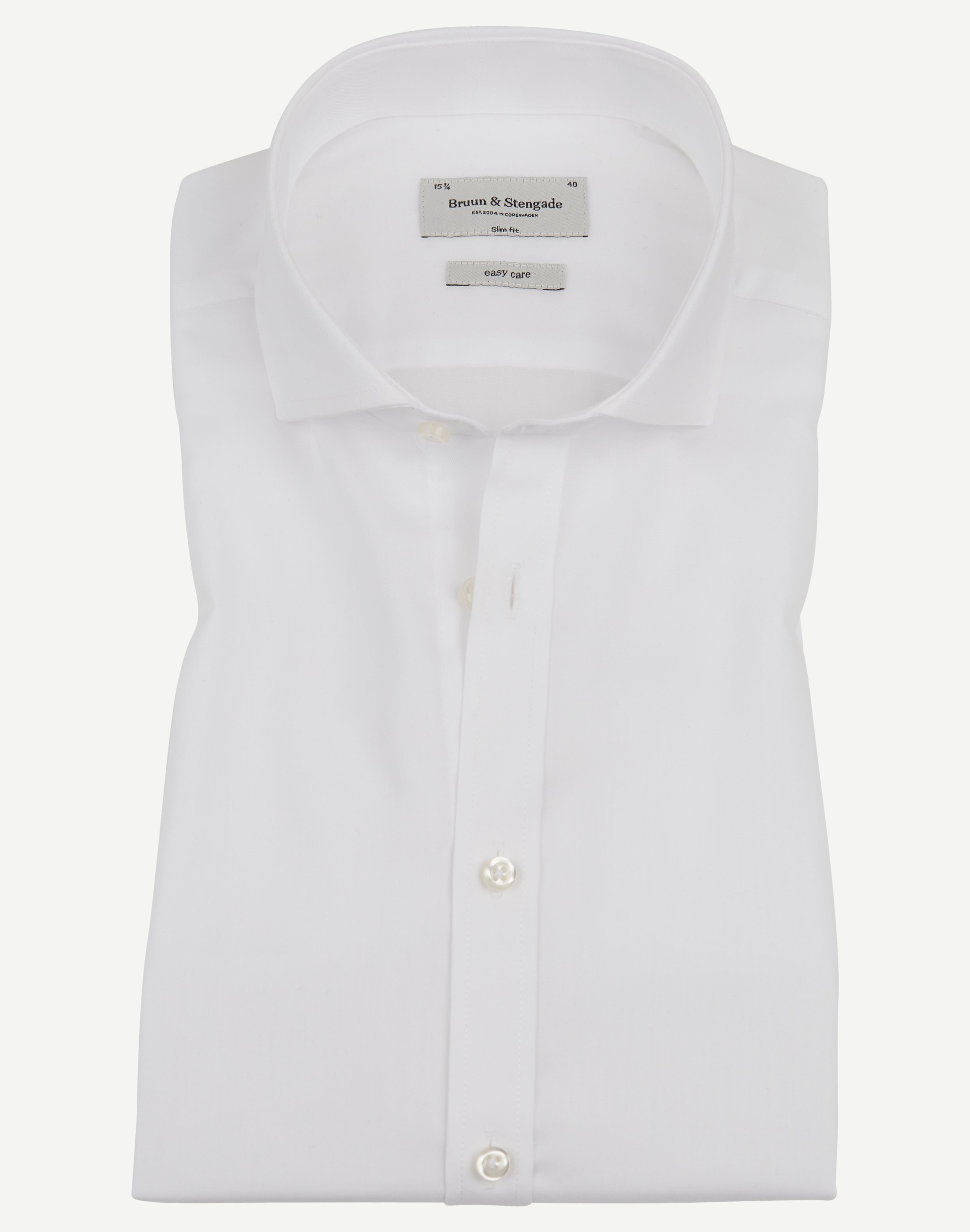 Leonardo Shirt - Shirts - Slim fit - White
