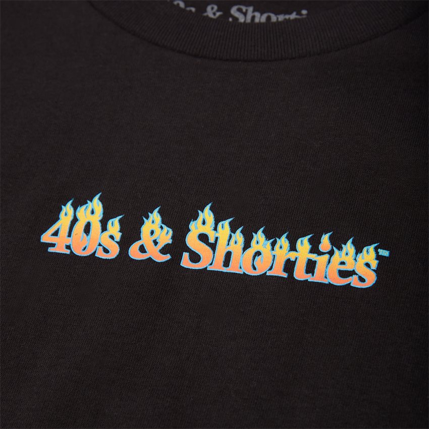 40S & SHORTIES T-shirts FLAME TEXT LOGO TEE SORT