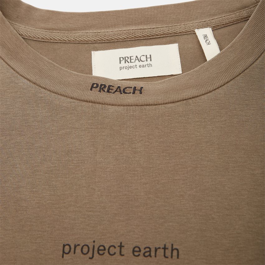 PREACH T-shirts OVERSIZED RAW MATERIALS TEE BRUN