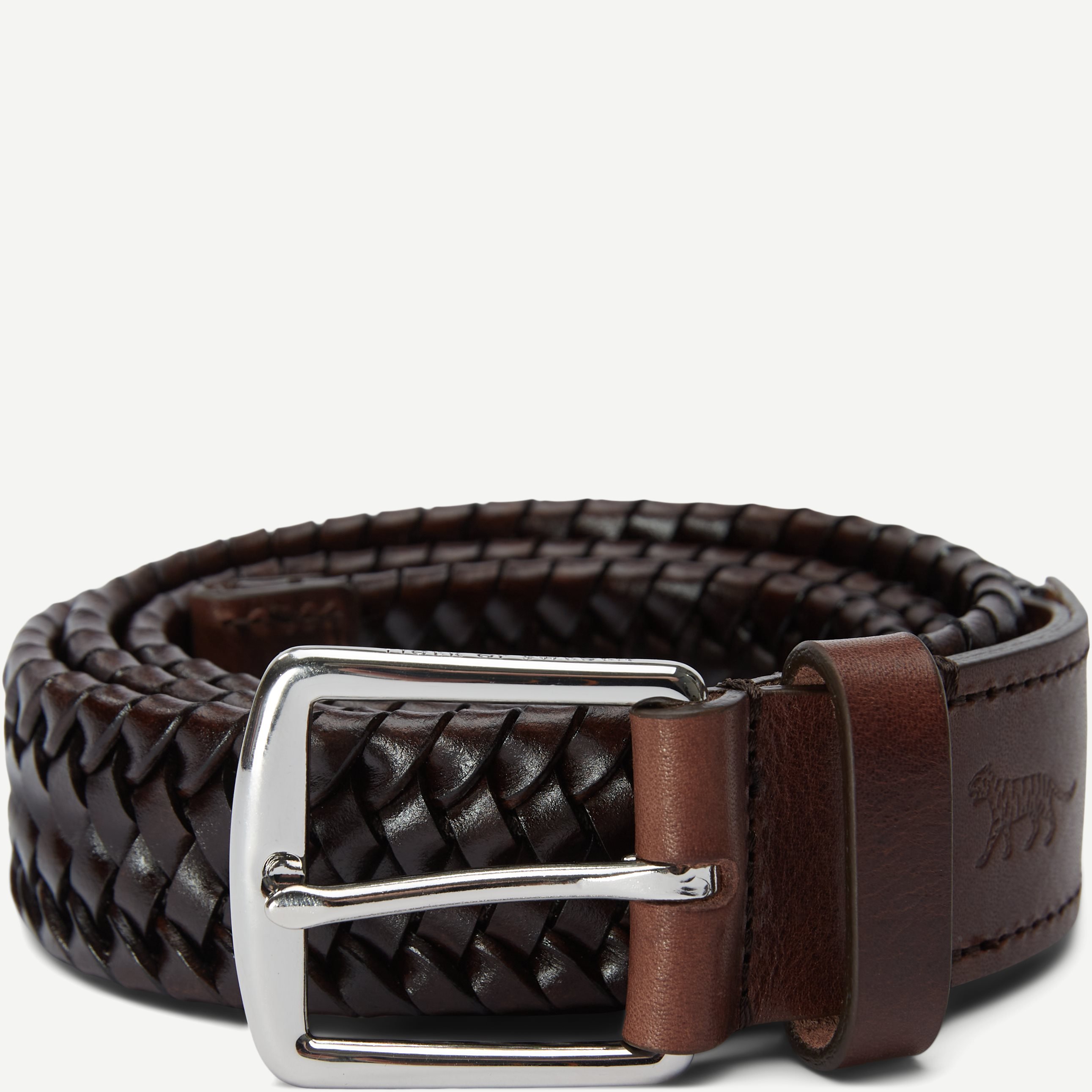Braidant Leather Braided Belt - Belts - Brown
