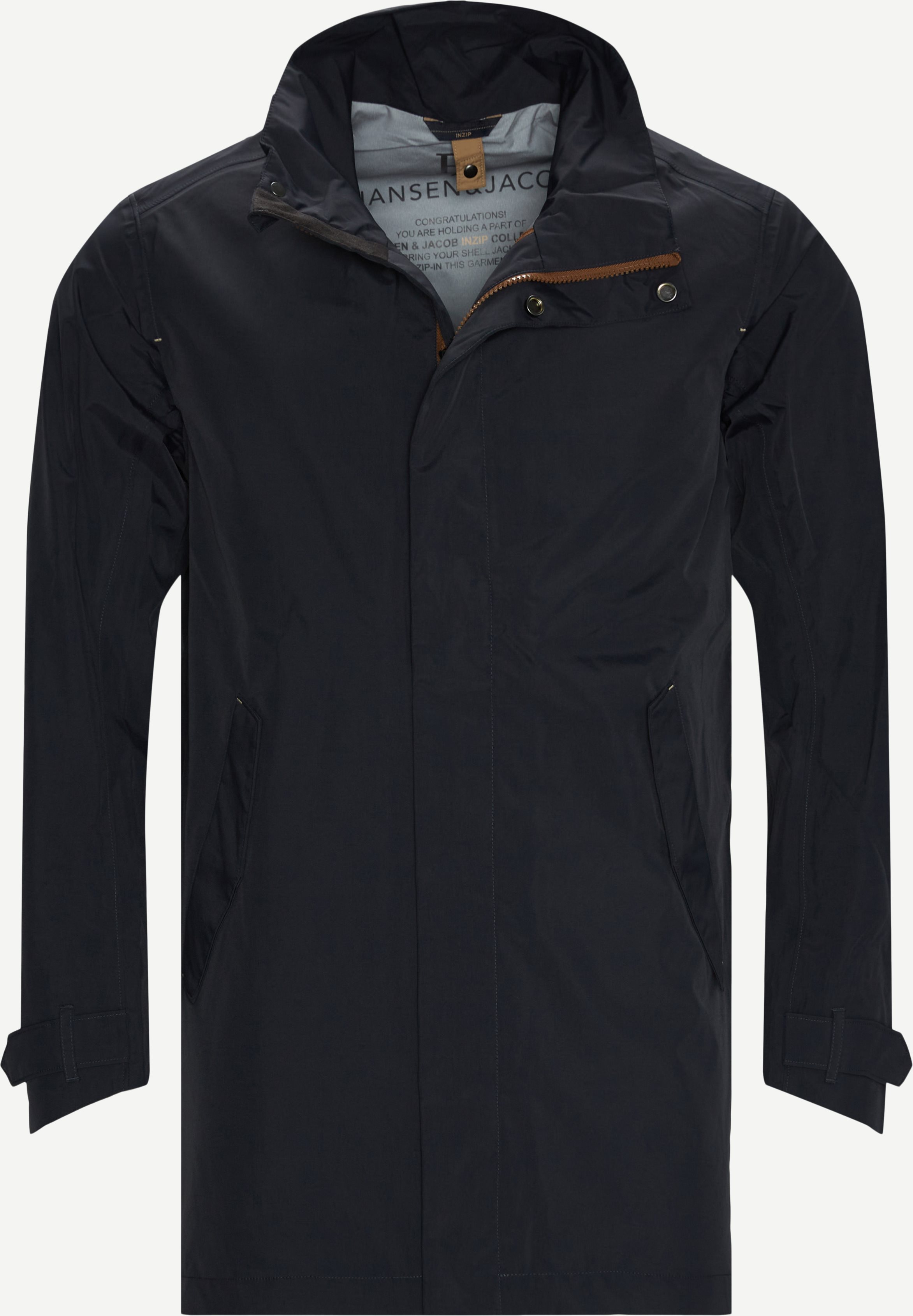 Rick Rainproof Tech Coat - Jackets - Regular fit - Blue