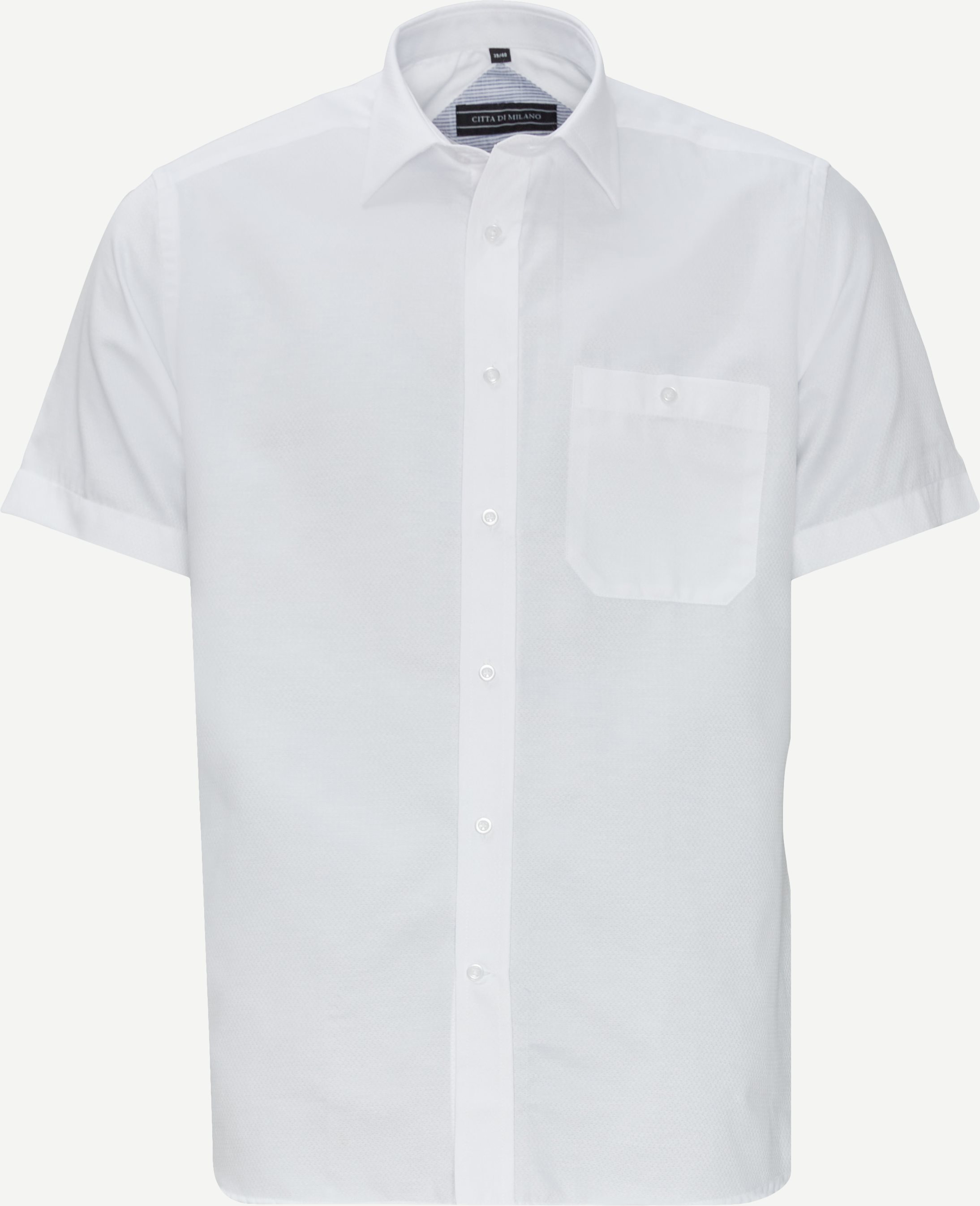 Martinez Kortærmet Skjorte - Kortærmede skjorter - Regular fit - Hvid