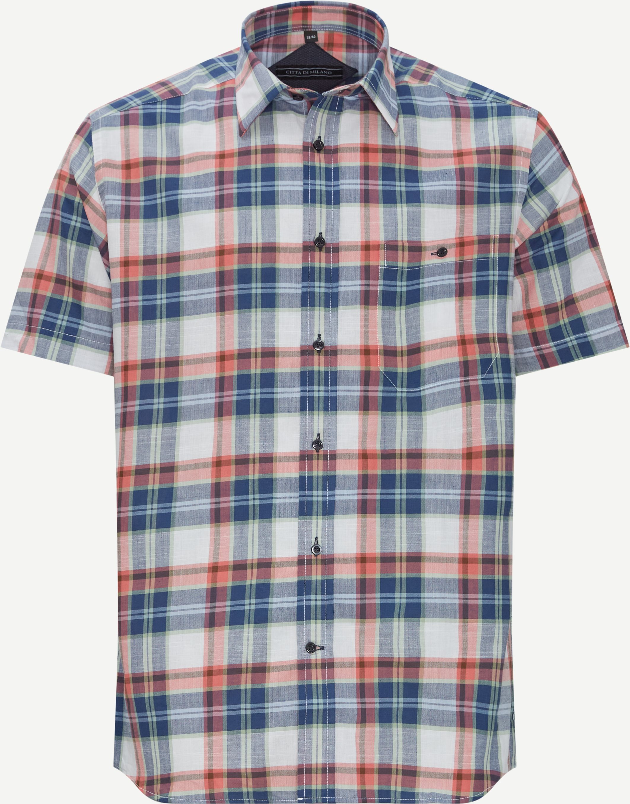 Ordonez Kortærmet Skjorte - Kortærmede skjorter - Regular fit - Blå