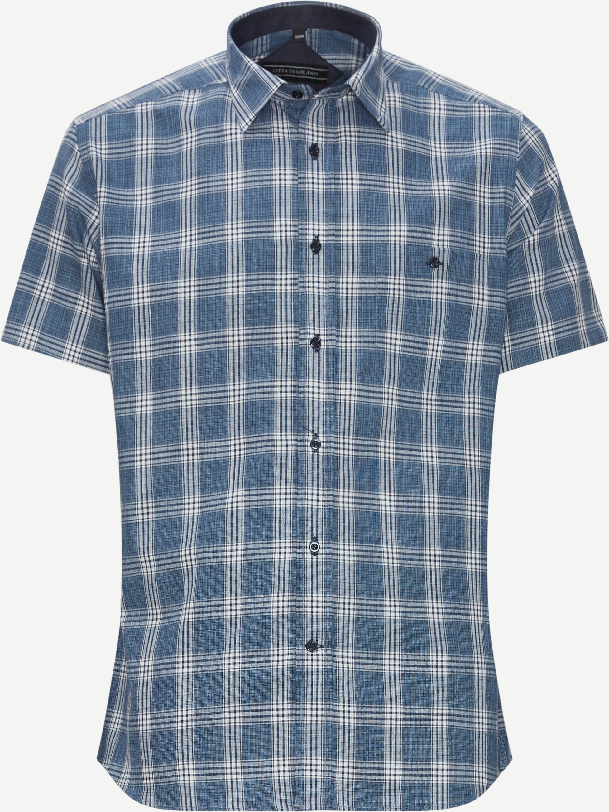 Short-sleeved shirts - Regular fit - Blue