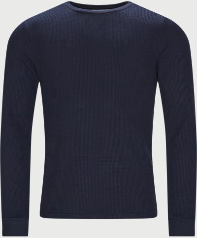 Poseidon Waffel Sweatshirt Regular fit | Poseidon Waffel Sweatshirt | Blå