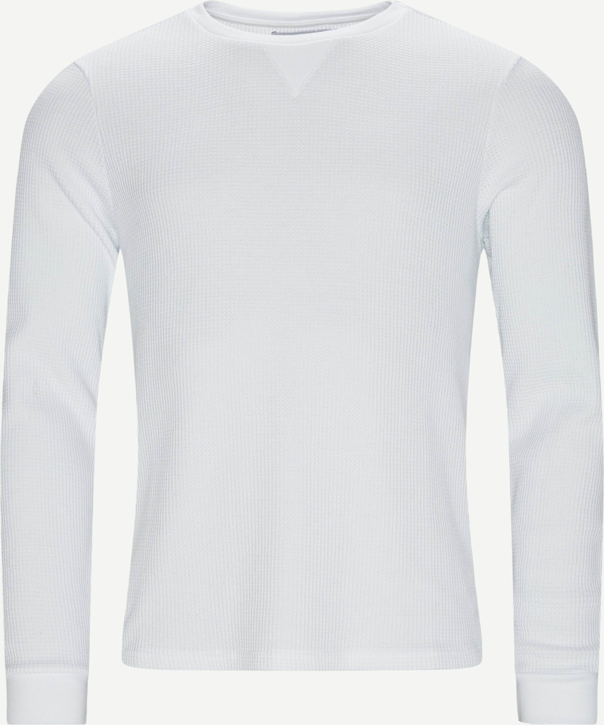 Poseidon Waffle Sweatshirt - Sweatshirts - Regular fit - White