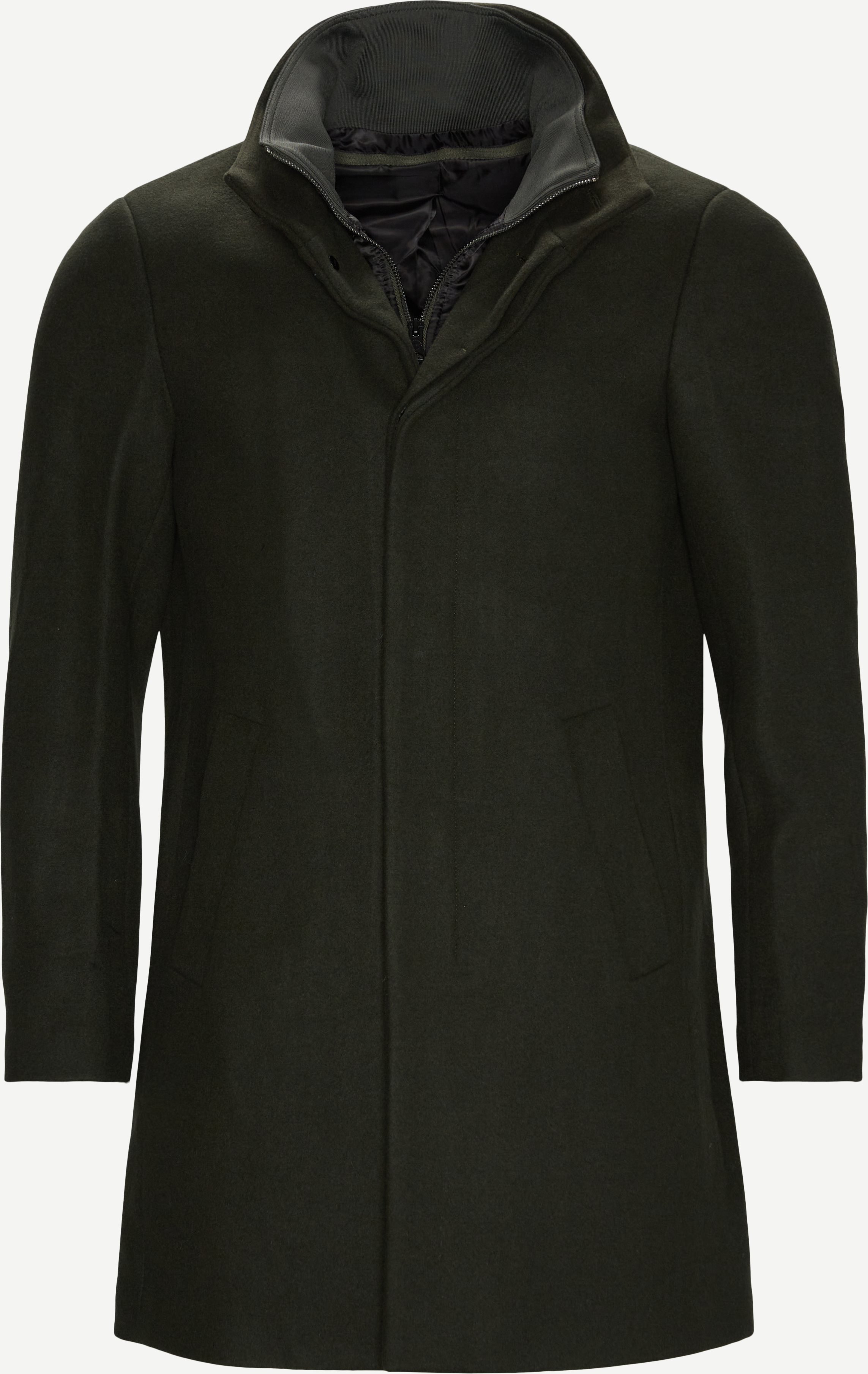 Harvey N Classic Wool Coat - Jackets - Regular fit - Army