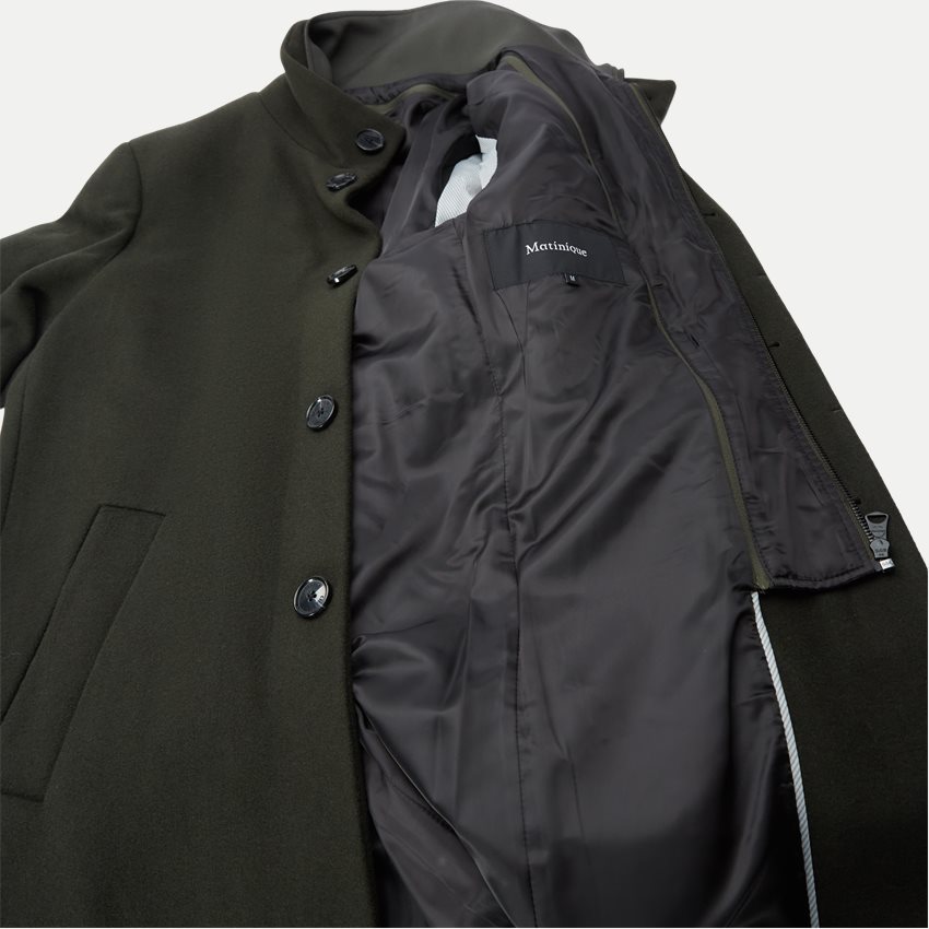 Matinique Jackets HARVEY N CLASSIC WOOL 30203845 ARMY