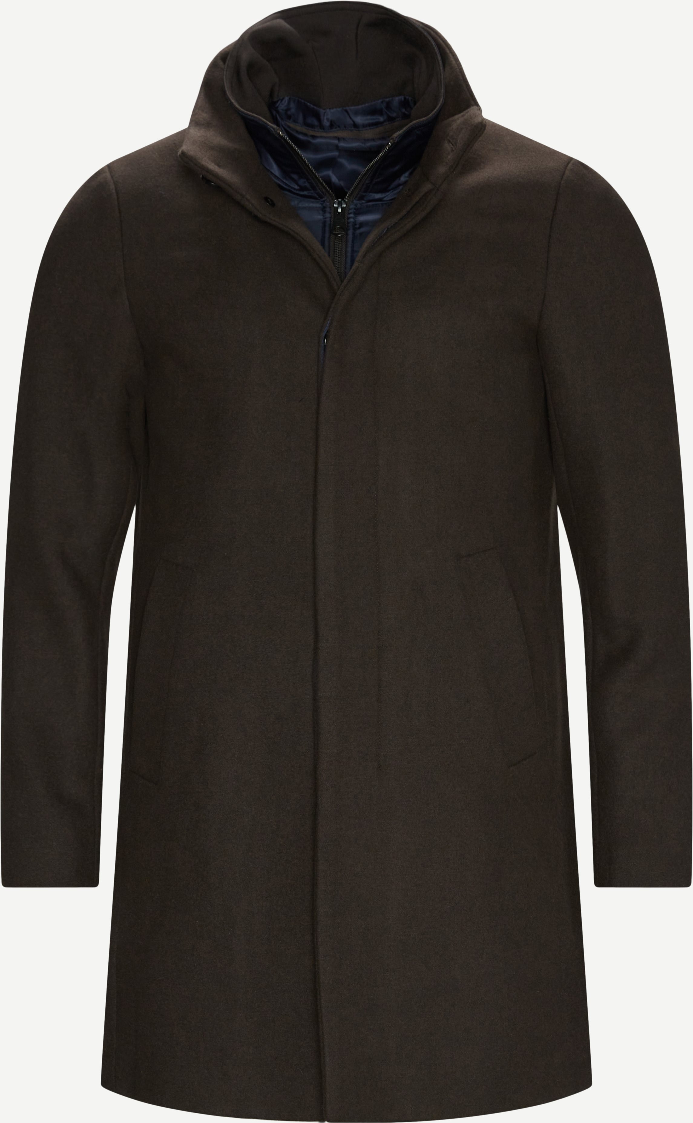Harvey N Classic Wool Coat - Jackor - Regular fit - Brun