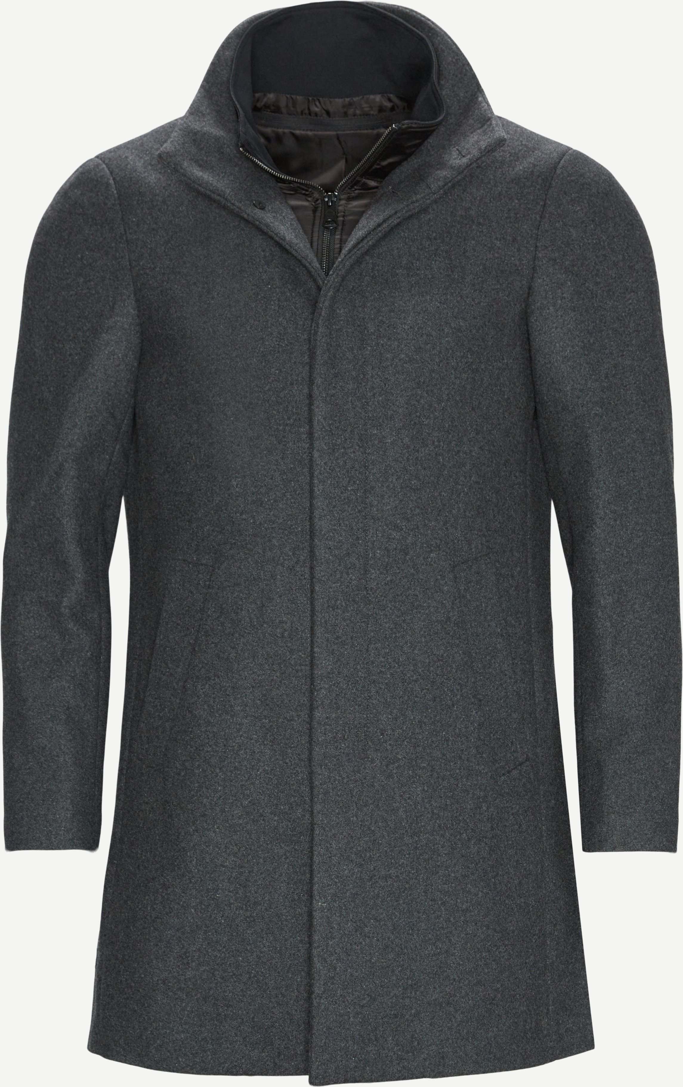 Harvey N Classic Wool Coat - Jackor - Regular fit - Grå
