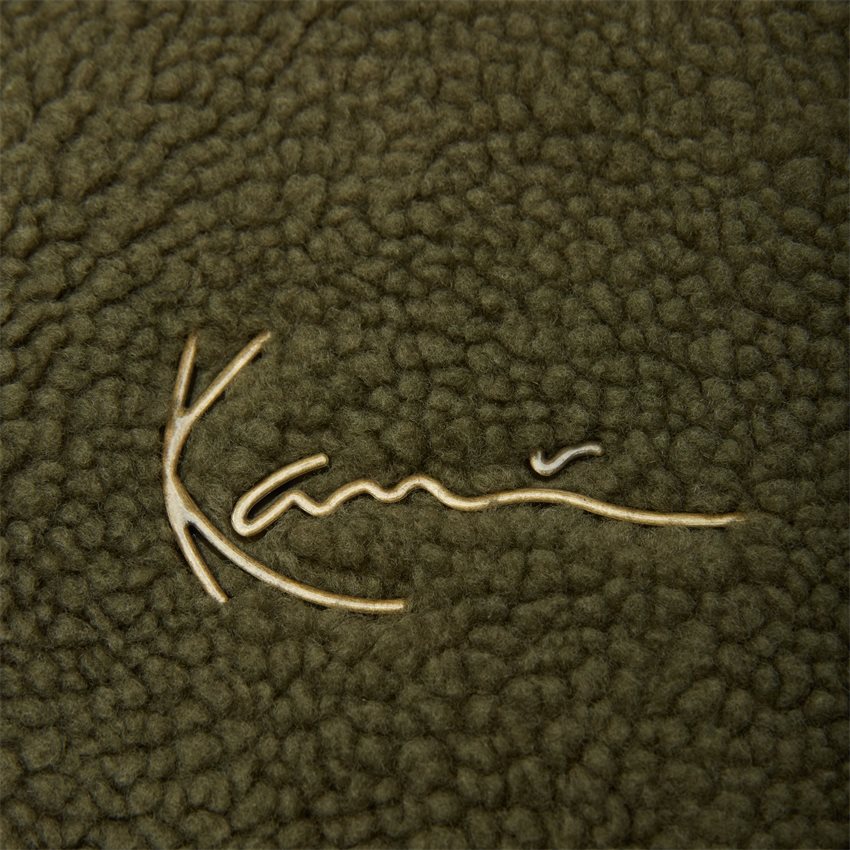 Karl Kani Sweatshirts SMALL SIGNATURE TEDDY HOODIE 1011300 ARMY