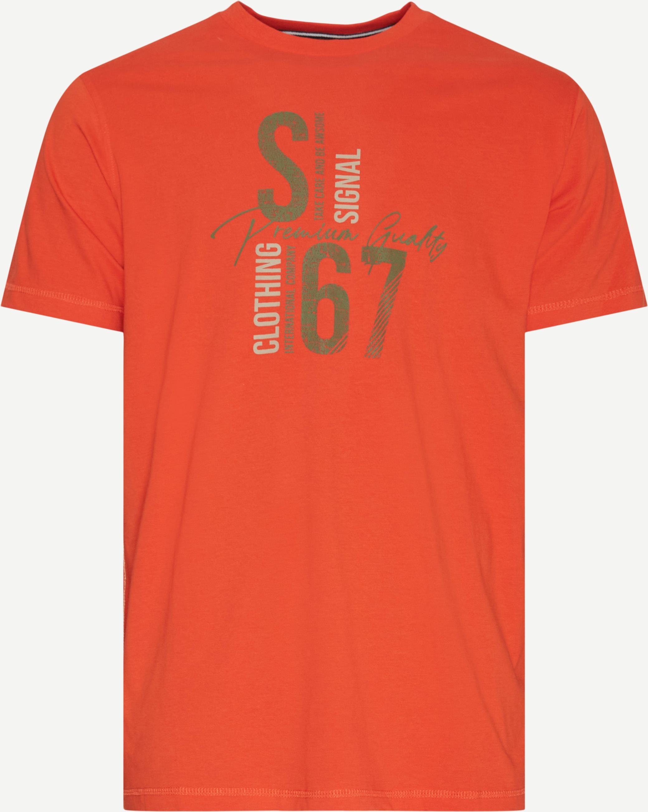 Oliver logotyp t-shirt - T-shirts - Regular fit - Orange