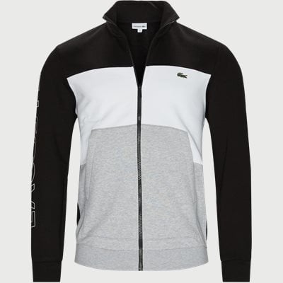 Printed Colorblock Fleece Sweatshirt Regular fit | Printed Colorblock Fleece Sweatshirt | Black