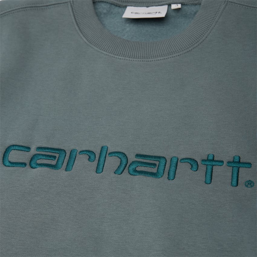 Carhartt WIP Sweatshirts CARHARTT CREW I030229 EUCALYPTUS