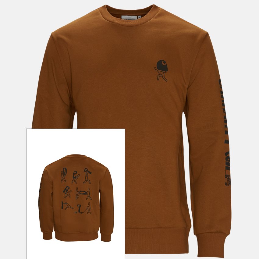 Carhartt WIP Sweatshirts REMOVALS I029534 BROWN