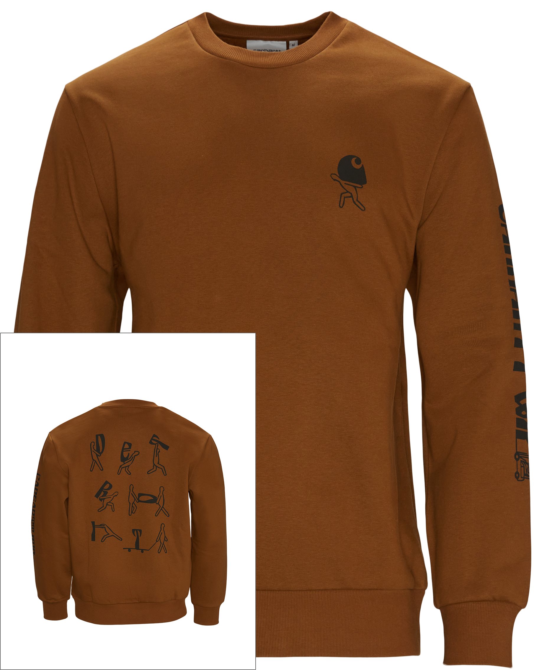 Carhartt WIP Sweatshirts REMOVALS I029534 Brown