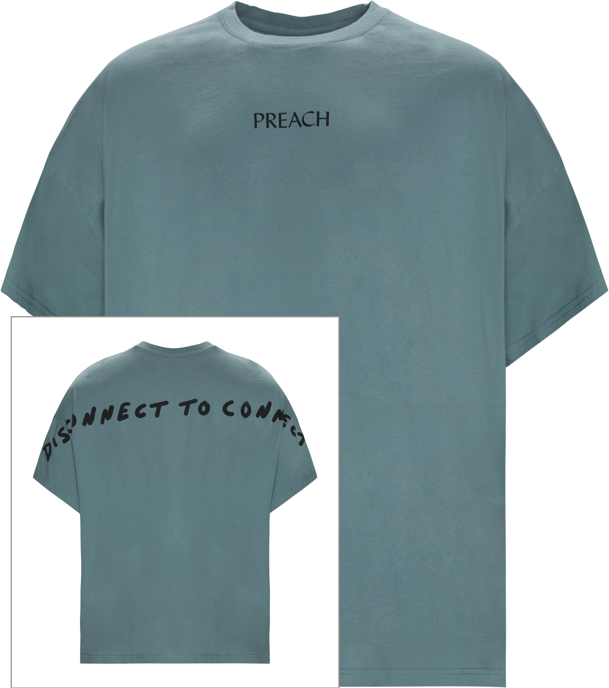 Long D2C Tee - T-shirts - Oversize fit - Blå
