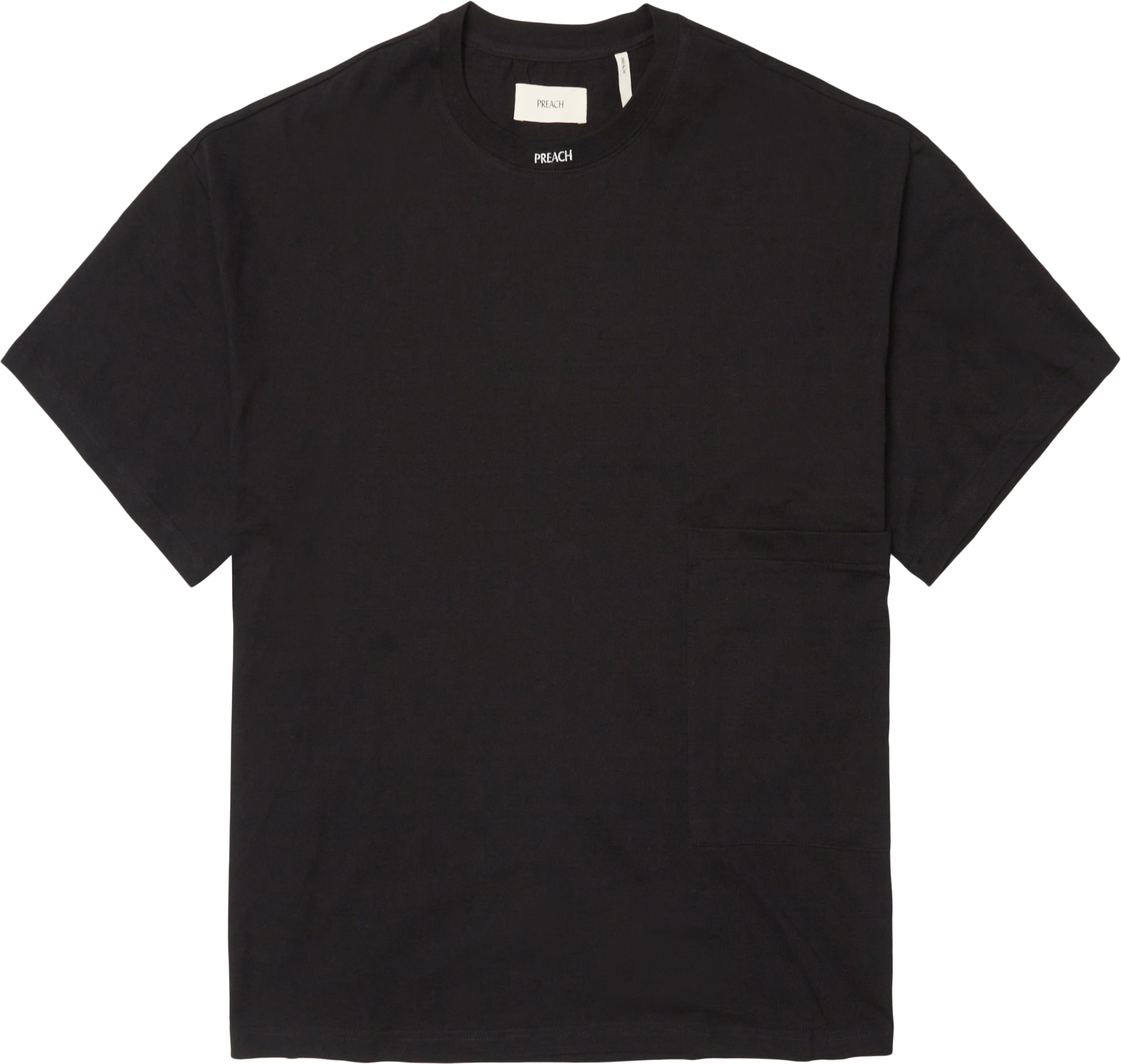 Big Pocket Tee - T-shirts - Oversize fit - Black