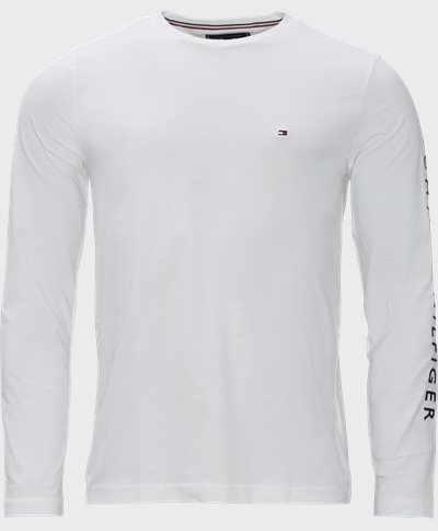Tommy Hilfiger T-shirts 09096 TOMMY LOGO LONG SLEEVE TEE White
