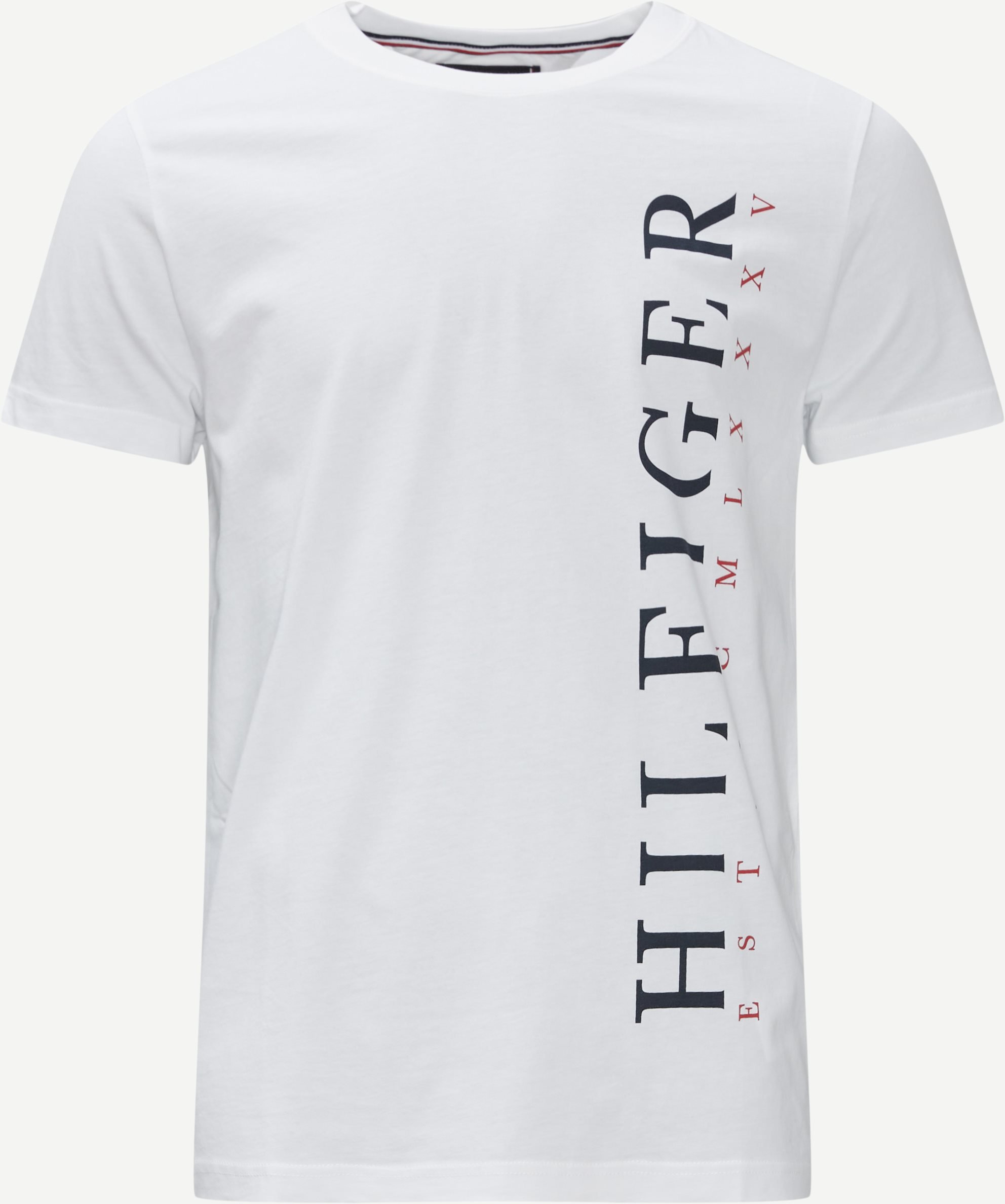 Vertical Logo Tee - T-shirts - Regular fit - Hvid
