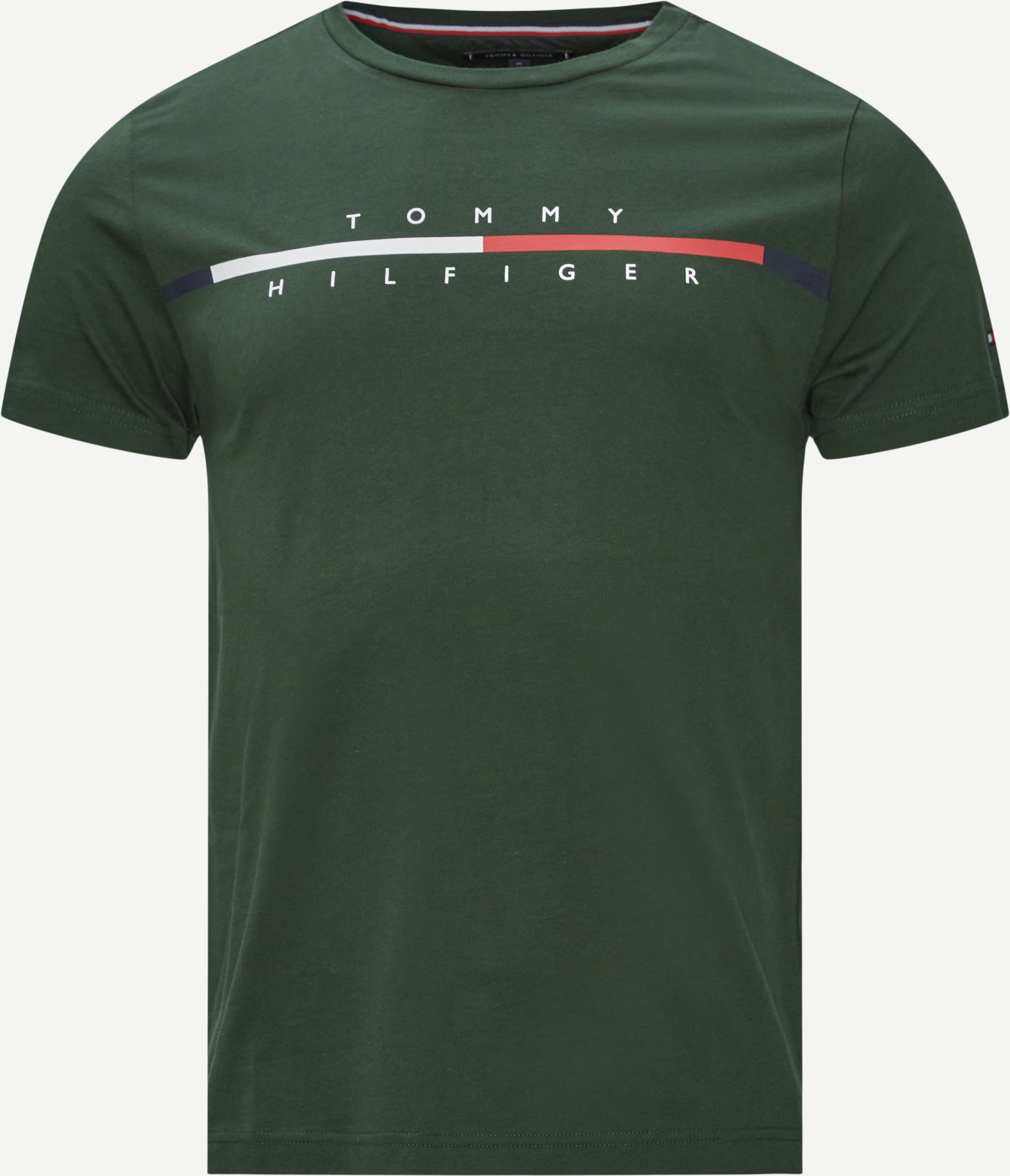 Corp Split Logo Tee - T-shirts - Regular fit - Grøn