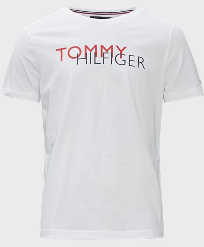 Tommy Hilfiger T-shirts 22137 TOMMY HILFIGER RWB GRAPHIC TEE Hvid