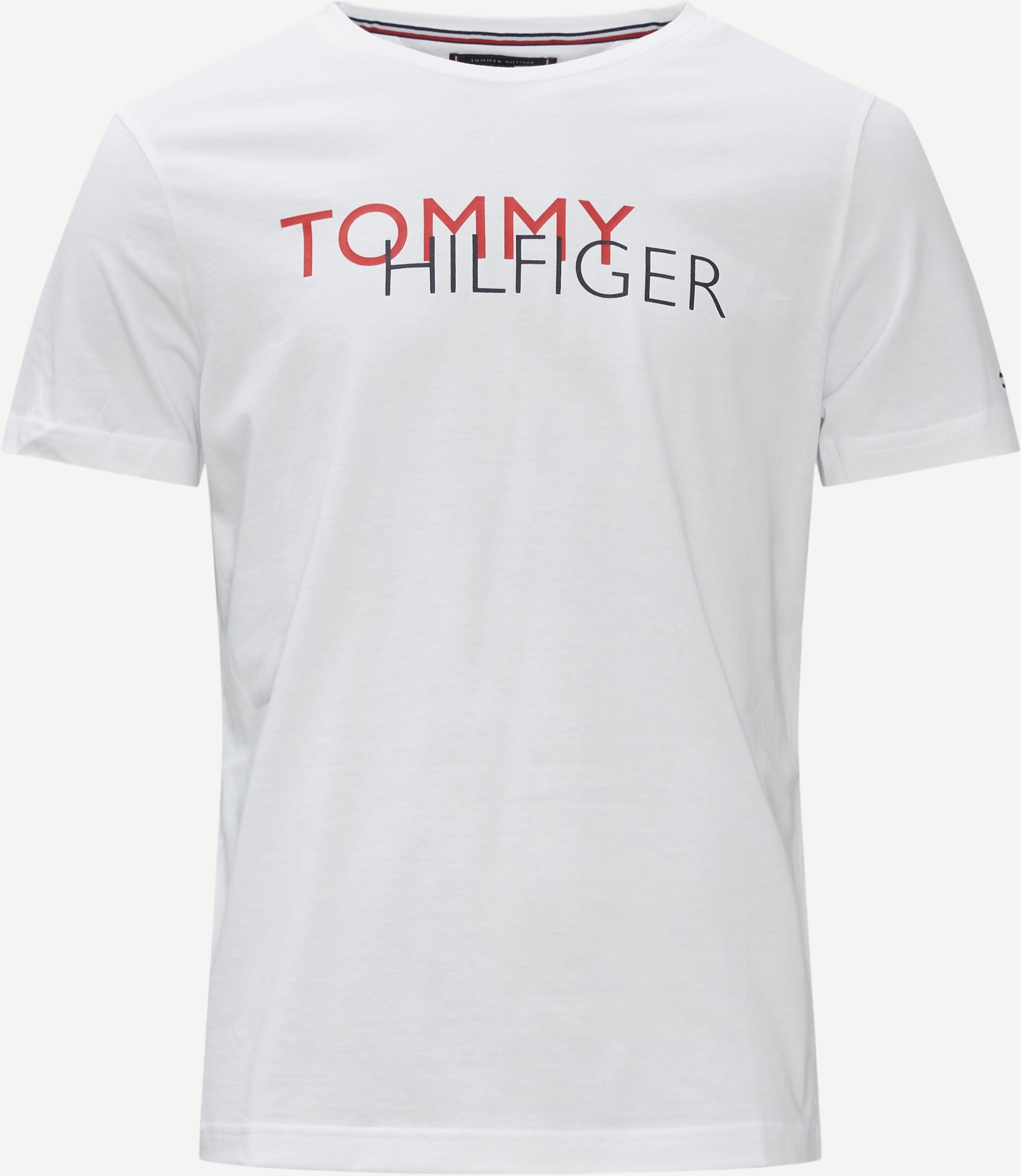 Tommy Hilfiger T-shirts 22137 TOMMY HILFIGER RWB GRAPHIC TEE Hvid