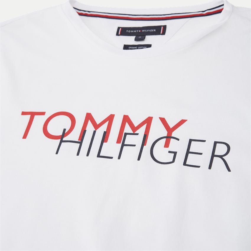 Tommy Hilfiger T-shirts 22137 TOMMY HILFIGER RWB GRAPHIC TEE HVID