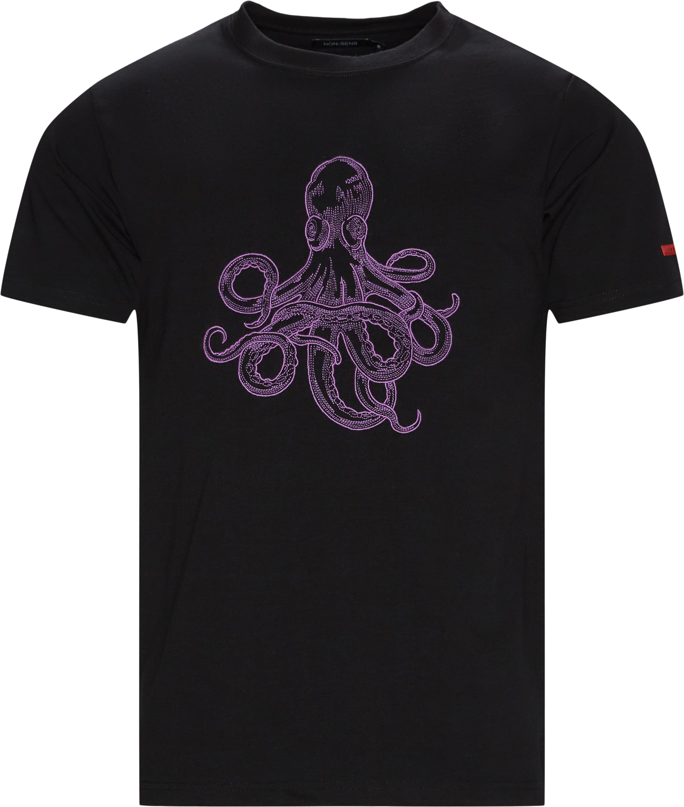 Octopus Tee - T-shirts - Regular fit - Svart
