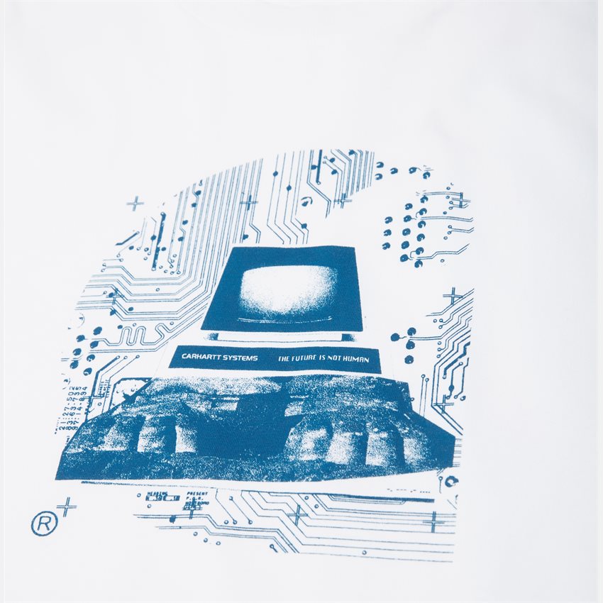 Carhartt WIP T-shirts SS SYSTEMS C T-SHIRT I029612 HVID